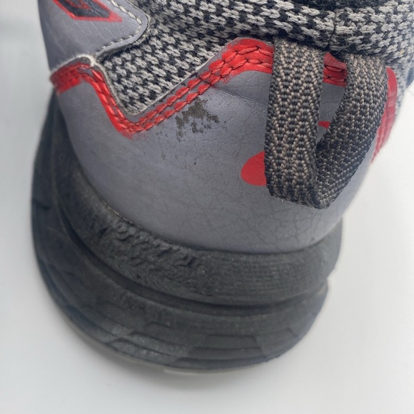 ASICS Gel-Venture Men’s Gray Red Sneakers Size 12 - Picture 6 of 9